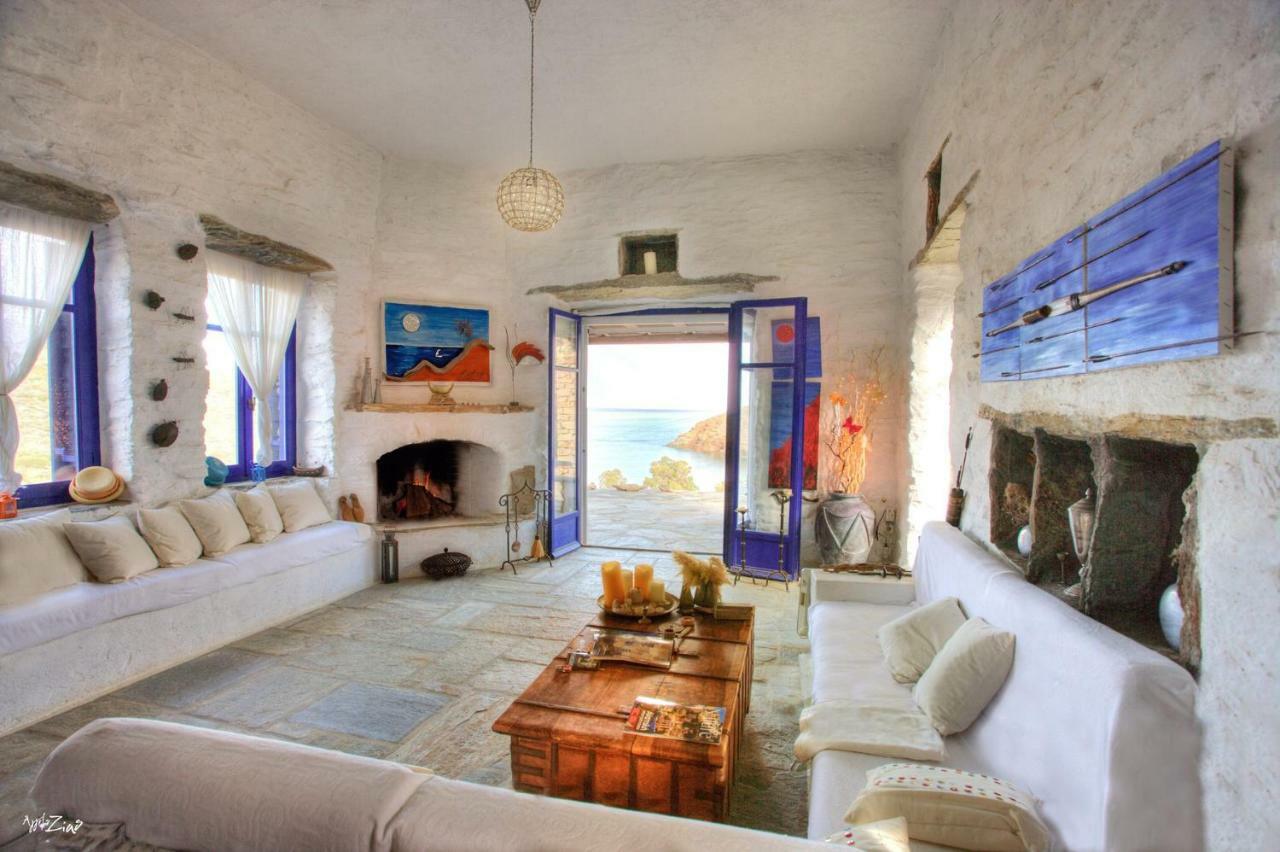 Amelia Beachfront Villa Korissia  エクステリア 写真